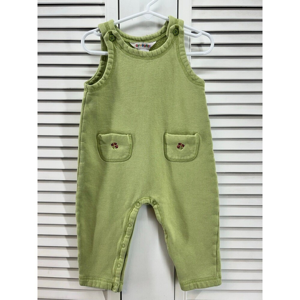 Gymboree vintage size 12-18M green Overalls